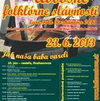Abovské folklórne slávnosti Rozhanovce Euro Folk 2013