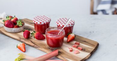 jahodovo-rebarborový džem