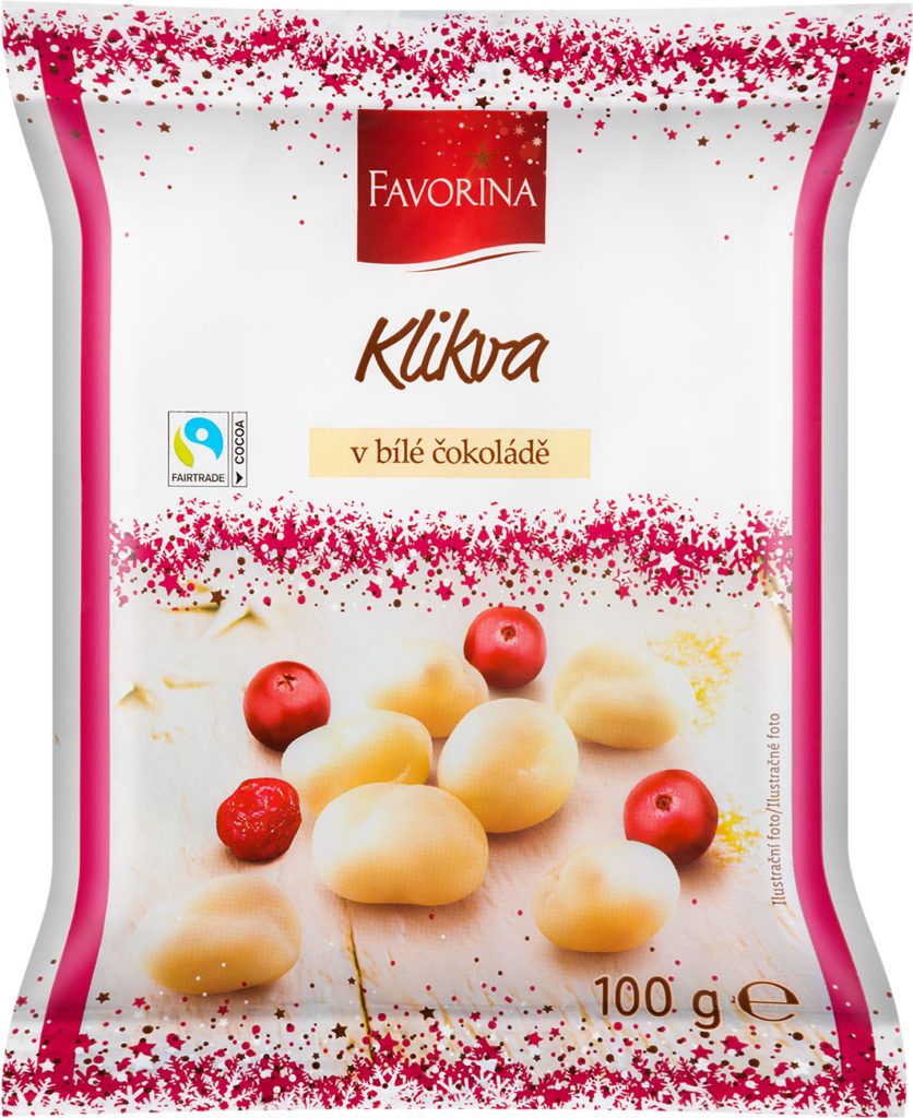 Brusnice v čokoláde.