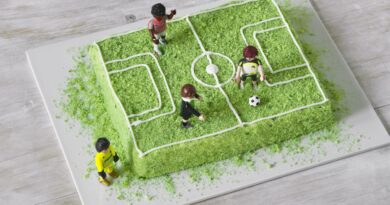 Krtkova torta - futbalové ihrisko.