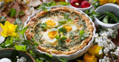 Jarný slaný koláč