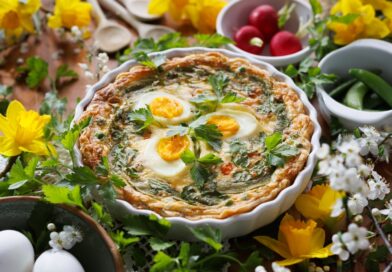 Jarný slaný koláč