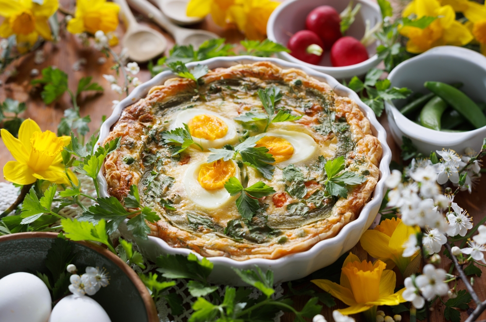 Jarný slaný koláč