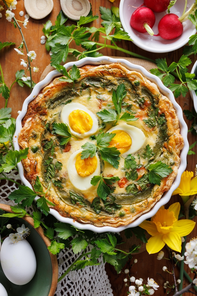 Jarný slaný koláč