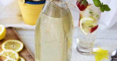 Bazalkový sirup. Foto Dr. Oetker
